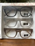 Jones Ny Women 3 Pack Designer Reading Glasses Readers +2.50 Soft Cat Eye Trendy. Fixed Price $29.95.