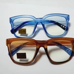 New 2 Pairs Blue Light Filter +1.50 Oversized Square Nicole Miller Readers. Fixed Price $22.99.