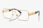 New Versace Reading Glasses Mod. 1308 1002 56-14 145 Gold & Black Frames Readers. Fixed Price $229.99.