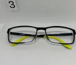 Carrera CA6630 Blue Rectangle Eyeglasses Frames 5R1 140 Yellow Arms. Fixed Price $30.00.