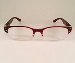 Mens Reading Glasses Marc Ny Maroon Clear Ombre Stylish Trendy +2.00 Readers. Fixed Price $17.99.