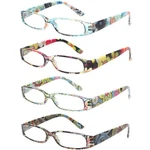 Kerecsen Women's Reading Glasses 4 Pairs Ladies Fashion Medium, Pack Mix. Fixed Price $21.46.