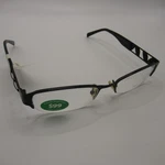 M+ 1013BLK Black Semi-rimless Eyeglass Frames 51-18-135 Modern Design. Fixed Price $33.33.