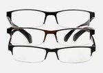 Foster Grant Pete 3-PACK Essentials Rectangular Reading Glasses +1.25. Fixed Price $13.50.