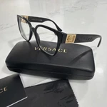 Authentic Versace Eyeglasses 3329-B GB1 54-17 145 Black And Gold Frame. Fixed Price $175.00.
