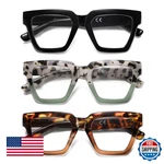 Kafirlo Oversized Square Reading Glasses Women Blue Light Block Readers 3 Pack. Fixed Price $36.19.