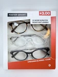 Foster Grant Design Optics Reading Glasses Pack & 1 Case +3.00 Style. Fixed Price $12.99.
