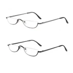Half Frame Reading Glasses, Metal Moon Readers For Women Pairs 2.50. Fixed Price $18.42.