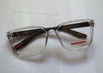 Prada Vps 06P 2AZ-1O1 Reading 57-18-145 Crystal Black Frames Eyeglasses. Fixed Price $315.00.