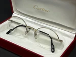 Cartier Eyeglasses Manhattan T8100371 Platinum 50MM Men's Optical Frame S-rim. Fixed Price $1318.90.