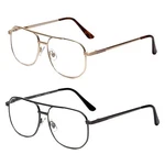 Calabria 1106 Pilot Reading Glasses +3.25 Gun-metal/gold (2PACK) Mens Designer. Fixed Price $19.95.