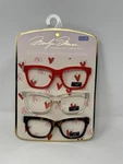 Marilyn Monroe Designer Reading 2.50 New Eyeglasses Red Clear Tortoise. Fixed Price $28.94.