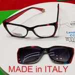 Luxury Woman Reading Glasses Made Italy W/ Sun Clip-ons Polarized Hoya Lens. Fixed Price $238.00.
