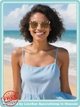 Liansan Women's Reading Sunglasses, Leopard, 3.25X, Uv Protection. Fixed Price $20.00.