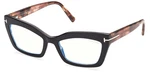 Tom Ford Reading Glasses Tf 5766-B 005 54-19 Black & Pink Havana Frames Readers. Fixed Price $389.99.