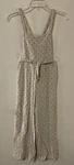 Belle De Jour Girls Small Beige Dotted Linen Pant Style Jumpsuit Nwt! A4647. Fixed Price $21.99.