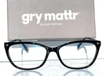Gry Mattr Designer Readers Shiny Black Diligent Blue Light Blocking Eyewear. Fixed Price $17.88.