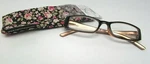 Foster Grant Sight Station Women's Reading Glasses Caity Blk/pnk Choose Strength. Fixed Price $9.99.
