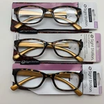 "3 Pair" Sight Station Heather Gold Tort +3.25 Reading Glasses Readers. Fixed Price $24.95.