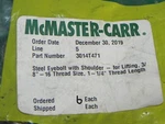 Pcs Eye Bolts Steel With Shoulder, 3/8"X 16 1-1/4" Length #3014T471 Mcmaster. Fixed Price $53.95.