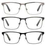 Design Optics Foster Grant 668 Full Metal Square Reading Glasses +1.50 3 Pack. Fixed Price $16.89.