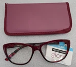 Foster Grant Gloss Reading Glasses +2.00 2003 Red 54 17-140. Fixed Price $12.88.