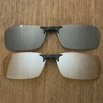 Sunlites Clip On Magnetology Grey Yellow Sunglass Lens Set Of 2 SL4005 Black 3D. Fixed Price $39.99.