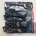 "3 Pair" Foster Grant "isa' Nvy +2.50 Navy Blue Reading Glasses Readers. Fixed Price $24.95.
