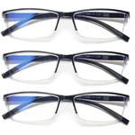 Norperwis Reading Glasses Men 3 Pack Blue Light Blocking Medium, Black. Fixed Price $18.48.