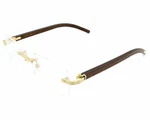 Cartier Gold-brown 56MM-145MM Unisex Eyewear CT0286O-002. Fixed Price $2375.75.