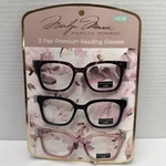 Marilyn Monroe 3-PACK Premium Reading Glasses Readers +2.00 New. Fixed Price $29.99.