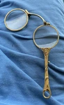 Victorian Folding Gold Filled Lorgnette Reading Eyeglasses Pendant. Fixed Price $200.00.