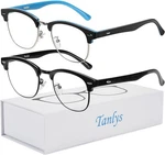 Tanlys 2 Pack Blue Light Blocking Glasses Anti Glare Computer Gaming Eyewear. Fixed Price $14.00.