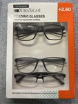 3 Pack Foster Grant Xtra Sight Reading Glasses +2.50. Fixed Price $15.00.
