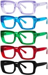 Eyekepper 5 Pack Ladies Reading Glasses - Stylish Oversized Square Readers For W. Fixed Price $47.57.