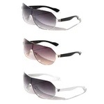 Sunglasses For Women Khan Fashion Designer One Piece Aviator Shades. Fixed Price $12.99.