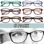 Ladies Reading 6 Pack Fashion Readers Eyeglasses Assorted New Pick Power. Fixed Price $13.95.