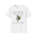 Clever Girl Dinosaur Funny Comfort Tee Shirt Women. Fixed Price $19.37.