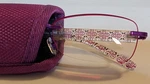 Frameless Dani Foster Grant Blue Light Blocking Eyeglass Purple 3.25 W Case. Fixed Price $15.88.