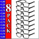 Womens Reading Glasses 8 Pack Square Frame Readers Unisex Style Specs New. Fixed Price $11.50.