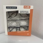 Foster Grant Design Optics Classic Round Reading Glasses +1.25 3 Pack. Fixed Price $14.89.