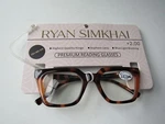 Ryan Simkhai Square Frame Blue Light Blocking Reading Glasses Tortoise New. Fixed Price $25.49.