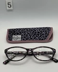 Designoptics By Foster Grant 53 15-140 Reading Glasses +2.50 Purple Animal. Fixed Price $17.00.
