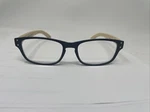 Piranha Optics Eyeglasses Frame Only 87276 Wooden +2.75 Black Rectangular. Fixed Price $10.97.