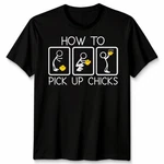 How To Pick Up Chicks Visual Pun Humor Graphic T-shirt Women Tee. Fixed Price $15.98.
