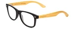 Coyote Woodie Designer Reading Glasses Black Silver Bamboo Brown +1.50 52MM. Fixed Price $49.36.
