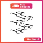 Lur Reading Glasses Pack Spring Hinge Comfort Plastic Readers (5 Balck). Fixed Price $22.43.