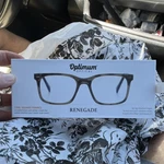 Optimum Optical Renegade Reading Glasses +1.50 Brown Square Scratch Resistant. Fixed Price $11.00.