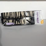 Foster Grant Reading Glasses Coloread +2.00 With Case - New Jules Blk. Fixed Price $9.90.