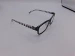 Sight Station Evelyn Blk Reading Glasses +1.50 Black White Striped. Fixed Price $5.00.